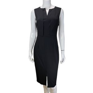 RW&CO Classic Black Dress with Pleated Detailing